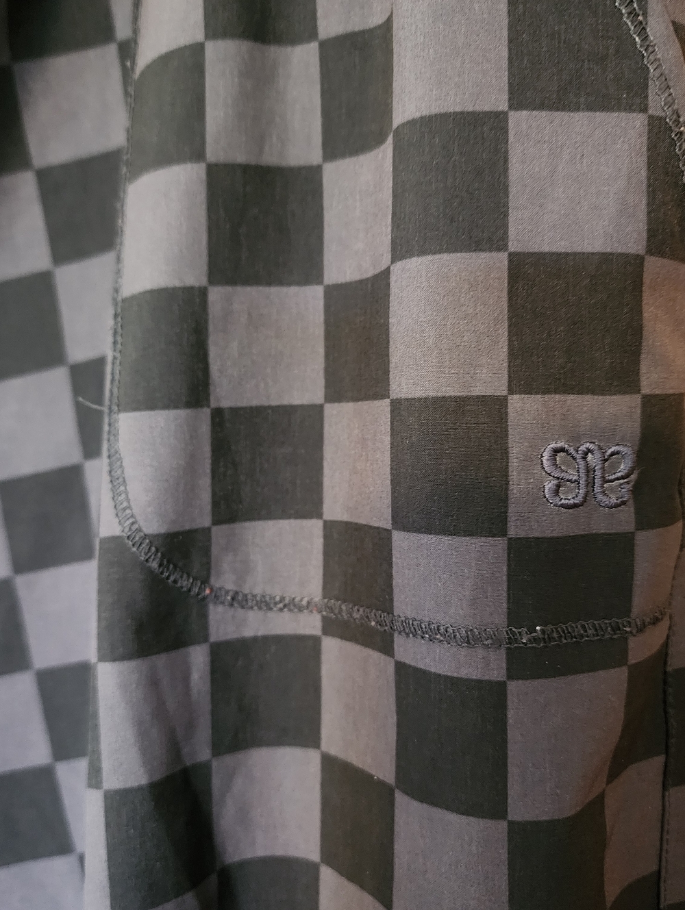 Albion Fit Black and Gray Checkered Jetsetters